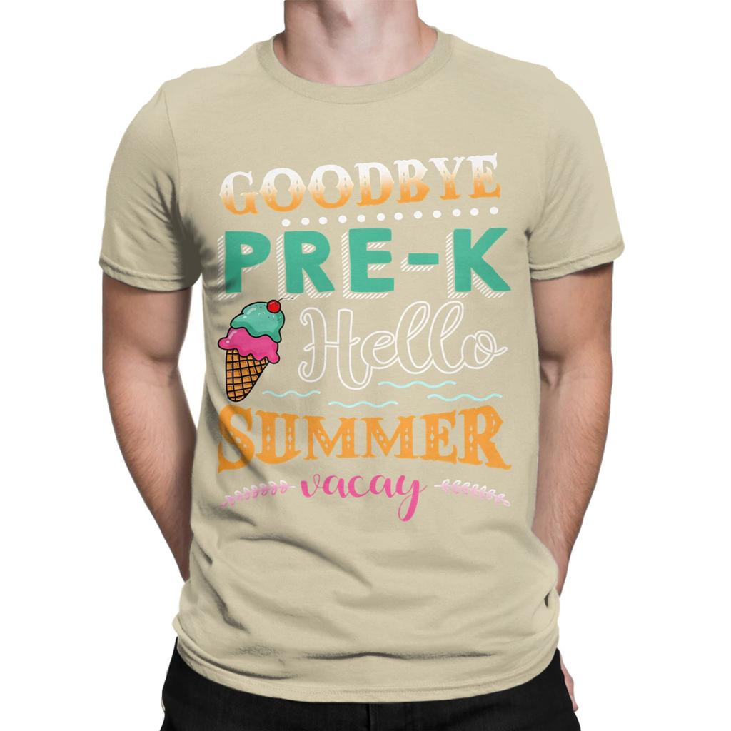Hello Summer Vacay Graphic Funny 100 Cotton Tshirt Goodbye Prek Tops Tees For Unisex