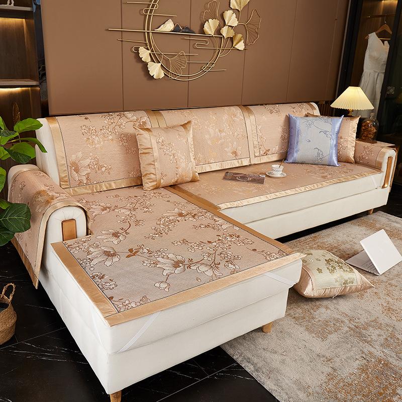 Rattan Mat Sofa Cushion Summer Summer Summer Summer Summer Mat Cushion Simple Modern Leather Full Covered Cloth
