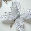 Sparkling Christmas Butterfly Ornament Lifelike Artificial Sequin Butterfly  Artificial