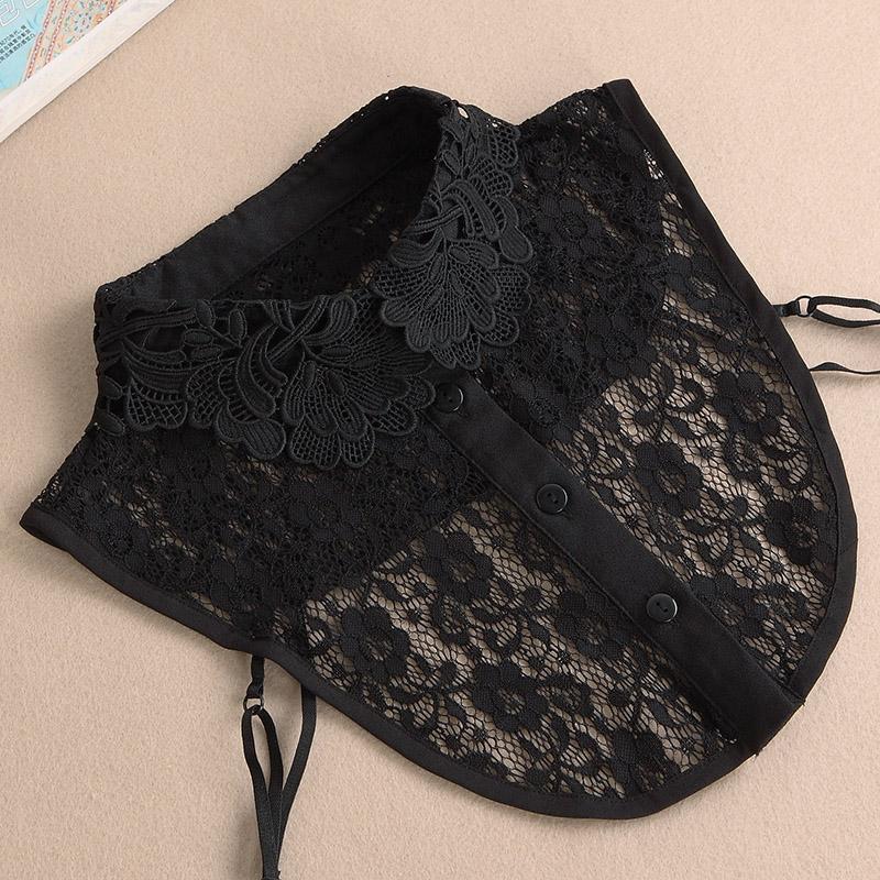 Perfekte Übereinstimmung Weißer Falscher Kragen Spitze Falscher Kragen Hemd Abnehmbare Kragen Für Frauen Falsche Bluse Halsbekleidung Bekleidungszubehör Nep Kragen