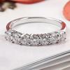 Elegant Moissanite Fashion Ring in S925 Sterling Silver