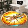 Stained Dragonfly Office Carpet Chair Mats, Home Decor, Sofa Rug, Office Carpet Gift for All Rooms1118166a