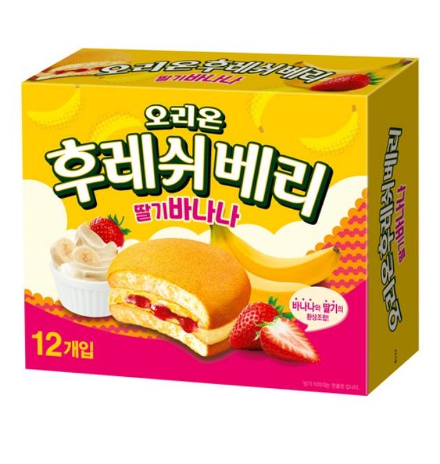 Orion Fresh Berry 12pcs (Strawberry Banana / Strawberry / Melon / Yogurt Berry / Peach)