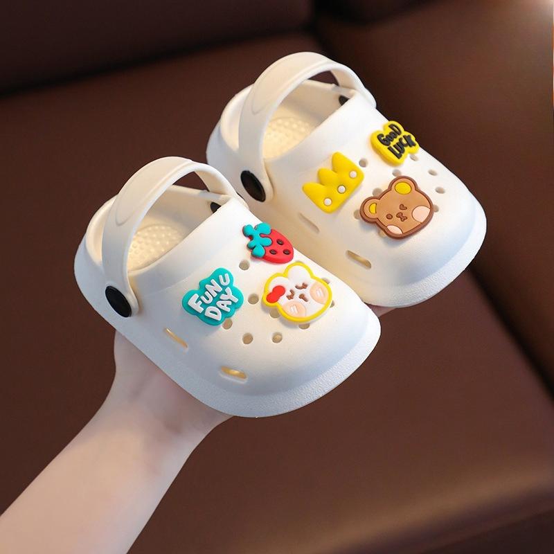 Slippers, Girls Shoes, Soft-bottomed Anti-slip Boys Sandals 20-21 белый