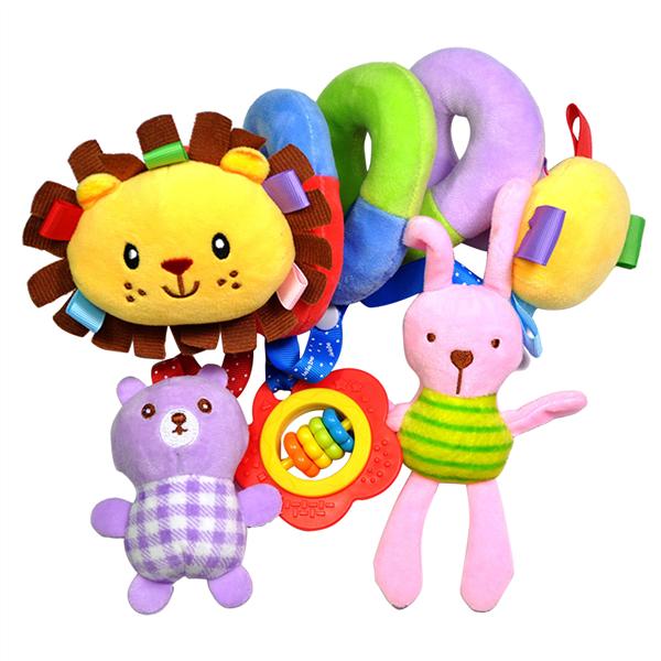 Baby Infant Crib Toy Wrap Around Crib Rail Toy Stroller Toy Cute Baby