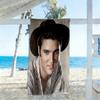 Rock Roll Legend Elvis Beach Towel Quick-Dry Soft Microfiber Comfortable Lightweight Perfect for Traveling Yoga Camping and Swimming