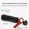 Anti-Slip Rubber Bicycle Handlebar End Cover Aluminum Alloy Lock Mountain Bike Handlebar Bicycle Anti-Slip Handle Cover