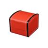Faux Leather Square Jewelry Watch Case Display Gift Box with Pillow Cushion