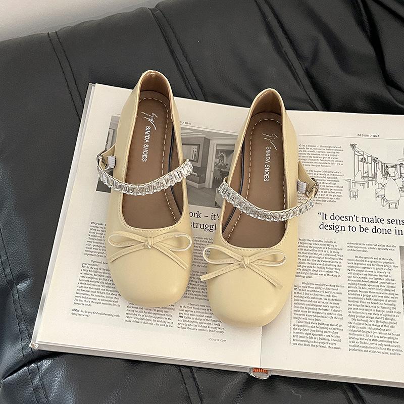 

Модный ремень с пряжкой-однословом со стразами, женские туфли Мэри Джейн на толстом каблуке, летние французские водонепроницаемые туфли-лодочки с бантом 35