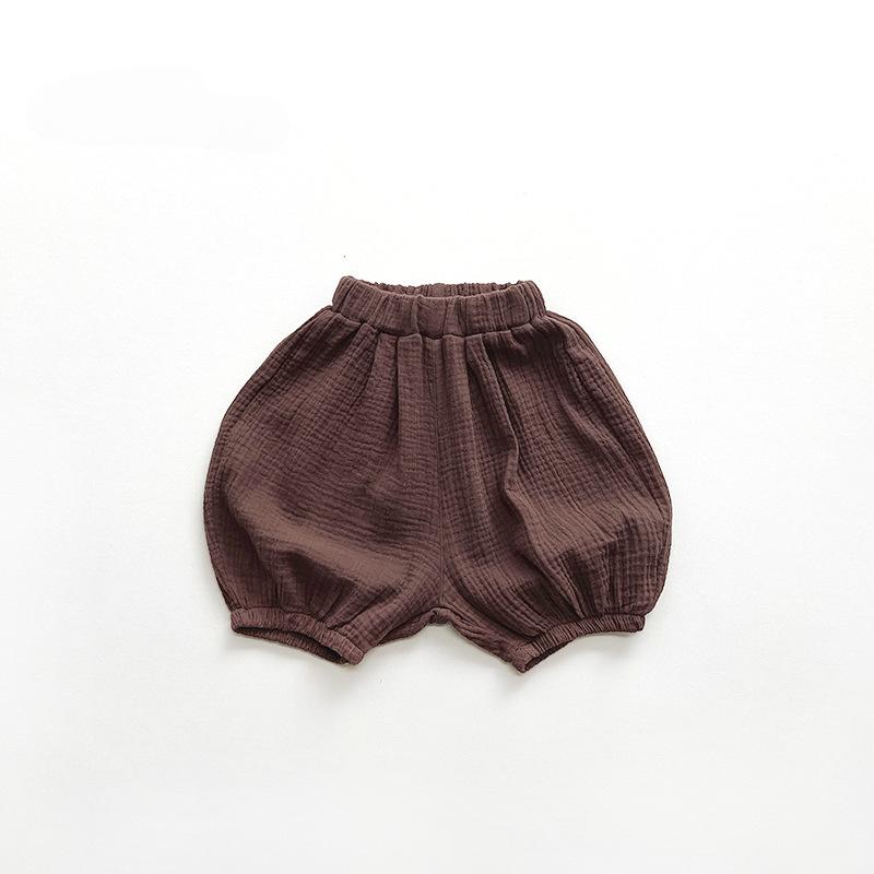 Children's Lantern Shorts Korean Sen Series Loose Wide Leg Pants for Boys and Girls Baby Trendy Children's Clothing
