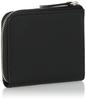 Gione Flip Zip Mini Wallet with PG502ALP BLACK L-Shaped Zipper, Anti-Skimming,