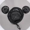 Dual Fan Solar Fan Hat 3 Speeds Fishing Bucket Hat Convenient Summer Fan Visor Cap  Sport