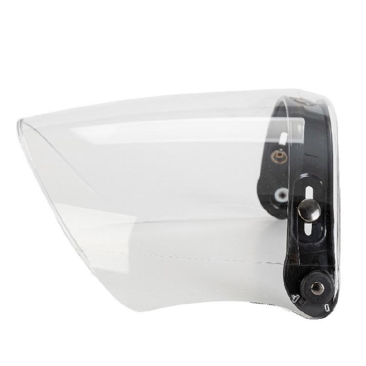 3-snap Open Face Helmet Bubble Visor for Sun Shade Protector for Motorcycle Ridi