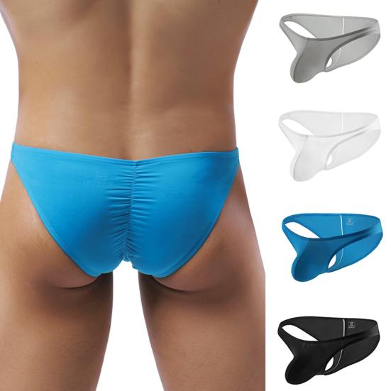 

Мужчины Трусики T Shape Низкая талия Высокая эластичность Трусы Дышащие Удобные сплошные цвета Мужской G-string Спальная одежда