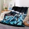 1Pc Argentina Soccer Stars Flannel Blanket, Soft And Comfortable, Casual Warm, Camping Travel, Christmas, Halloween Xmas Gift L1135