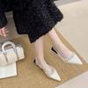 Spring/Autumn Round Head Solid Color Water Diamond Flat Shoes Fashion New Style Comfortable Leisure Outdoor Sandals for Women