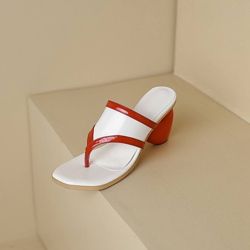 Krazing Pot Mules en maille à Air, tongs à bout ouvert, Style étrange, chaussures d'été à talons hauts, taille 43, sandales de luxe pour femmes