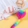 4Pcs Colorful Plush Mouse Toy Cat Toys Interactive Mouse Cat Toys With Bell Kitten Cat Playing Scratch Training Toy Pet Supplies