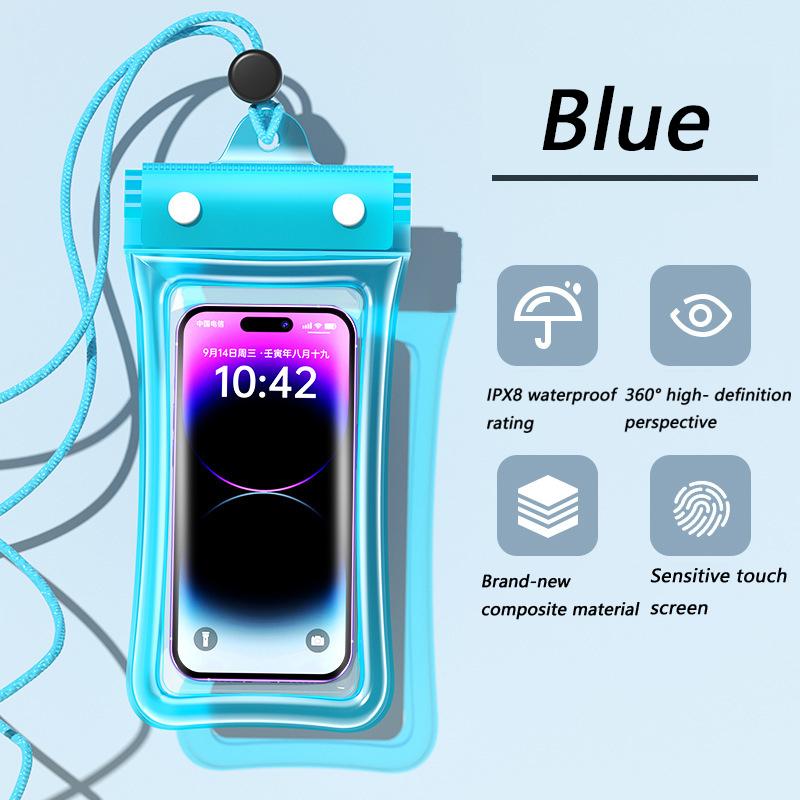 Underwater Phone Protector Touchable Waterproof Transparent with Lanyard Case for Swimming&Diving Universal Sealed CellPhone Bag