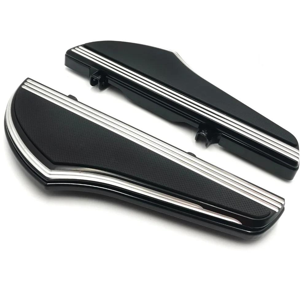 Motorcycle Parts Front Driver Footboard Shark Fin for Harley Davidson Road King 2009-2013 Trike 2000-2017 Softail Road Glide