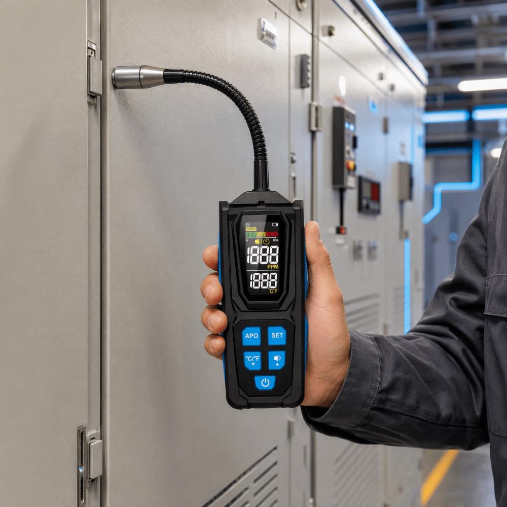 High Sensitivity Refrigerant Leak Detector Digital Display Gas Leak Detector Air Conditioning