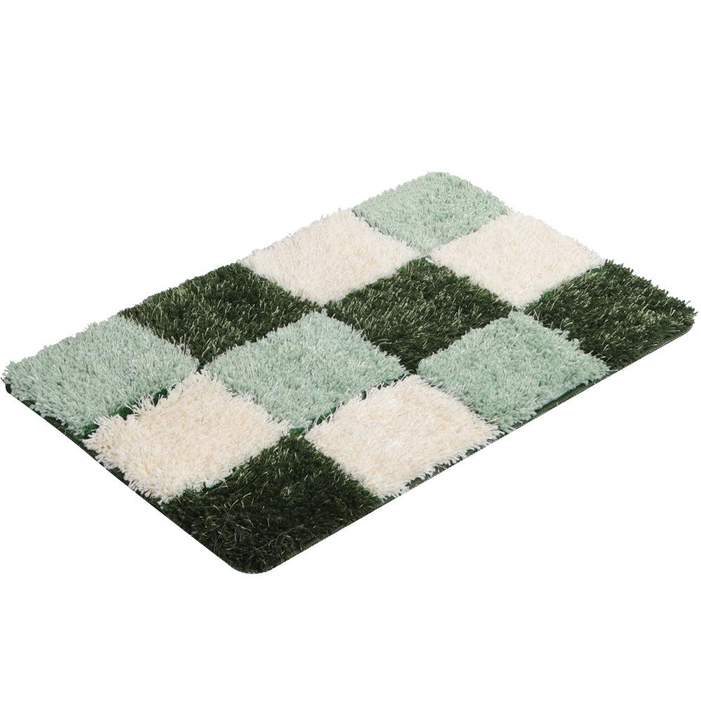 Verdickter Geometrischer Badezimmerteppich Dreiteilige Badezimmer-Bodenmatte Rutschfeste Matte Rechteckige Fußmatte Eingangstür Saugfähige Matte