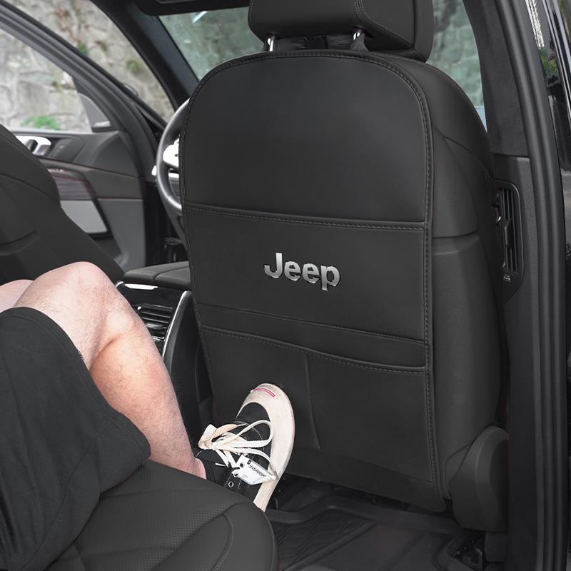 Car Seat Back Anti Kick Pad Wear-Resistant Scratch Resistant Protective Cover For Jeep Grand Cherokee Wrangler JK Gladiator Comp AJT1