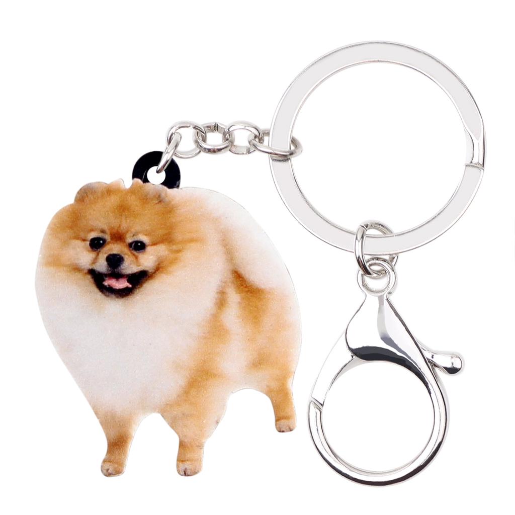 pomeranian keyring