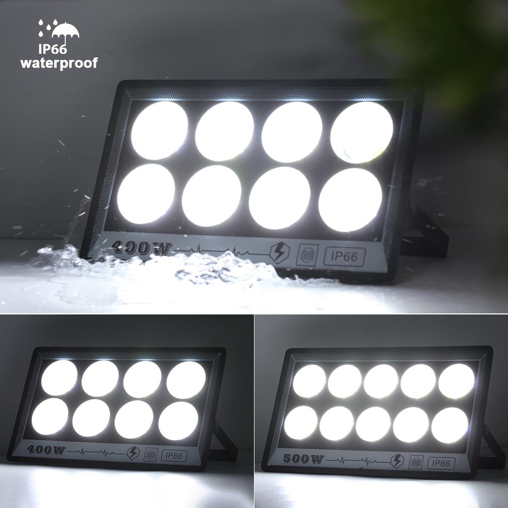 LED Flood Lights High Bright Spotlight LED Street Lamp Waterproof IP66 For Outdoor Garden AC 220V 50W 100W 200W 300W 400W 500W
