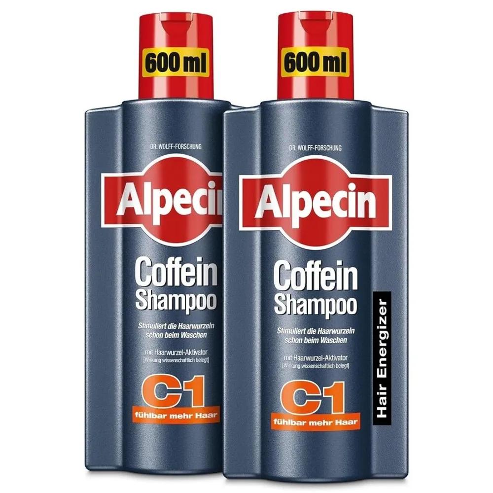 Шампунь Alpecin C1 с кофеином 600 мл x 2 Шампунь против выпадения волос