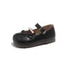 Girls' Leather Doll Bow Princess Shoes - Spring/Autumn 2026 Collection