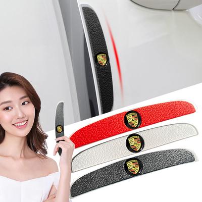 4Pcs Car Door Anti-Collision Strip Rearview Mirror Protection Sticker For Boxster Cayenne Panamera Macan Cayman 911 918 996 917