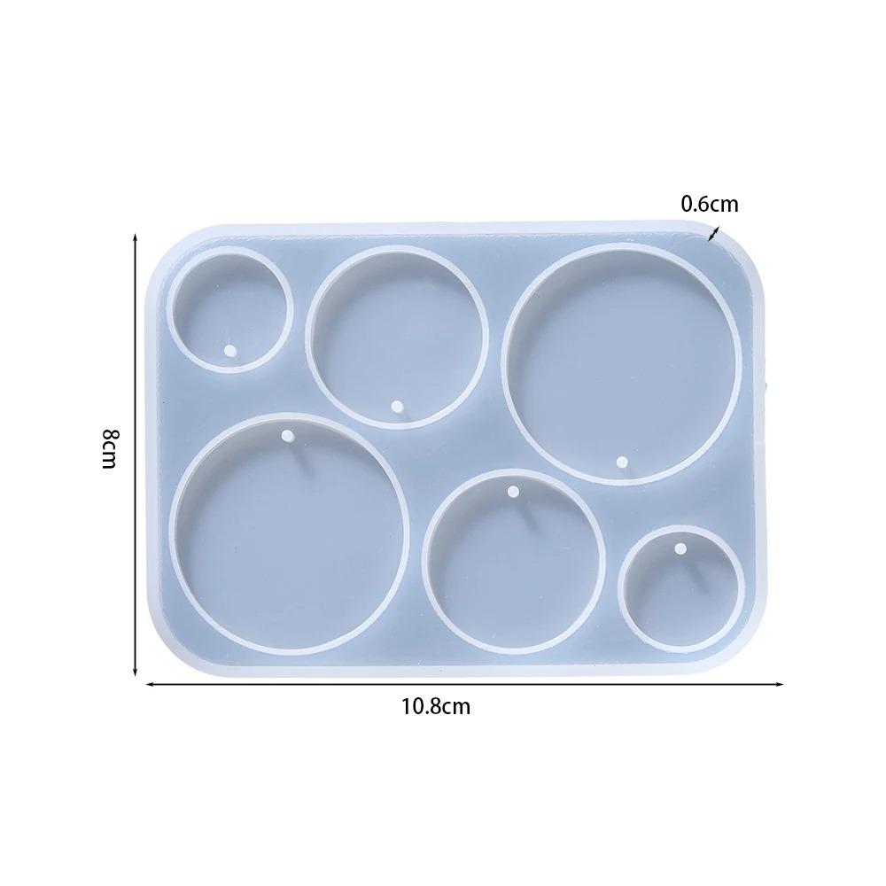 Geometric Earring Pendant Silicone Mold For Epoxy Resin DIY Earring Keychain Necklace Charms Resin Silicone Mold Jewelry Making