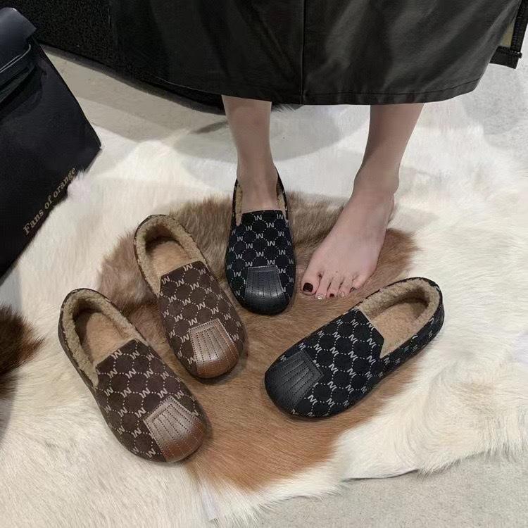 Cotton shoes women's velvet thickened casual women's cotton shoes with soft soles and lightweight fashion Doudou shoes