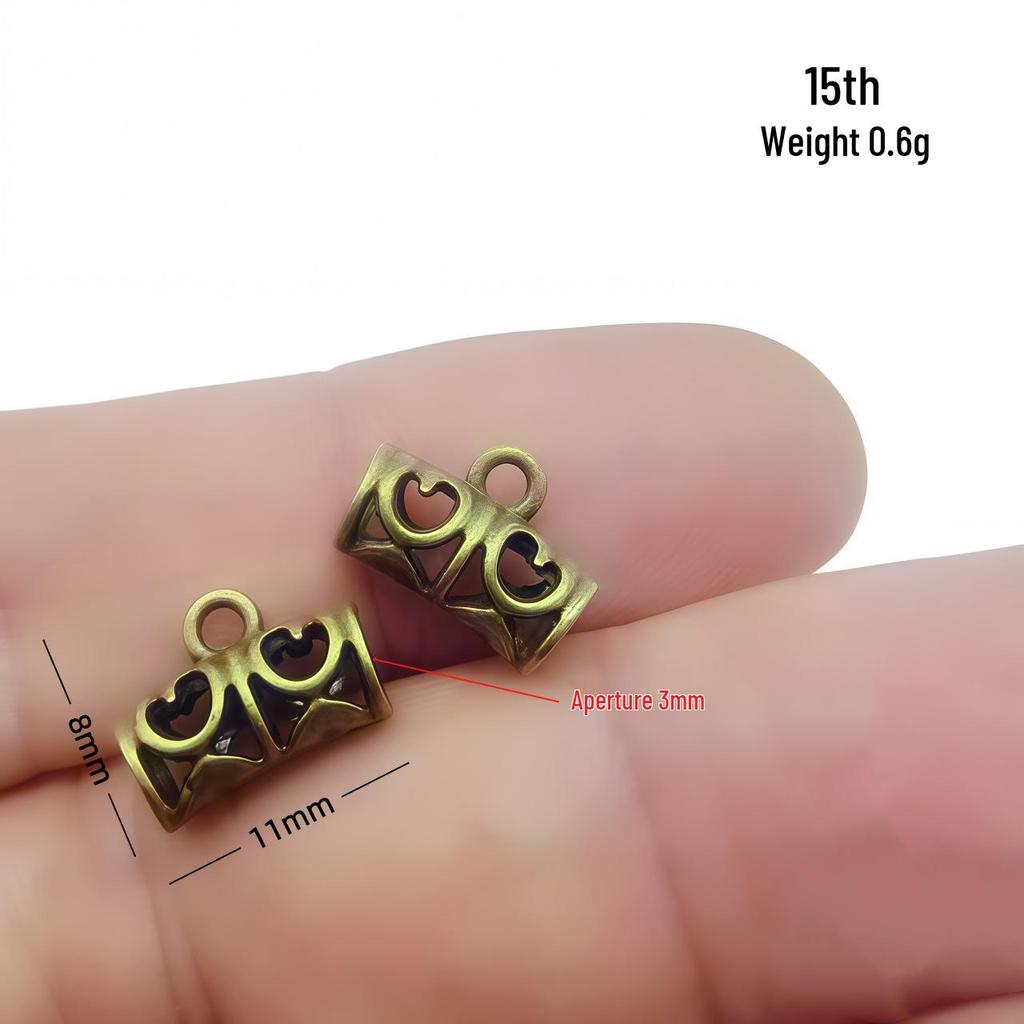 Retro-Perlenverbinder aus Bronzelegierung für selbstgemachten Schmuck – Armband- und Halsketten-Accessoire