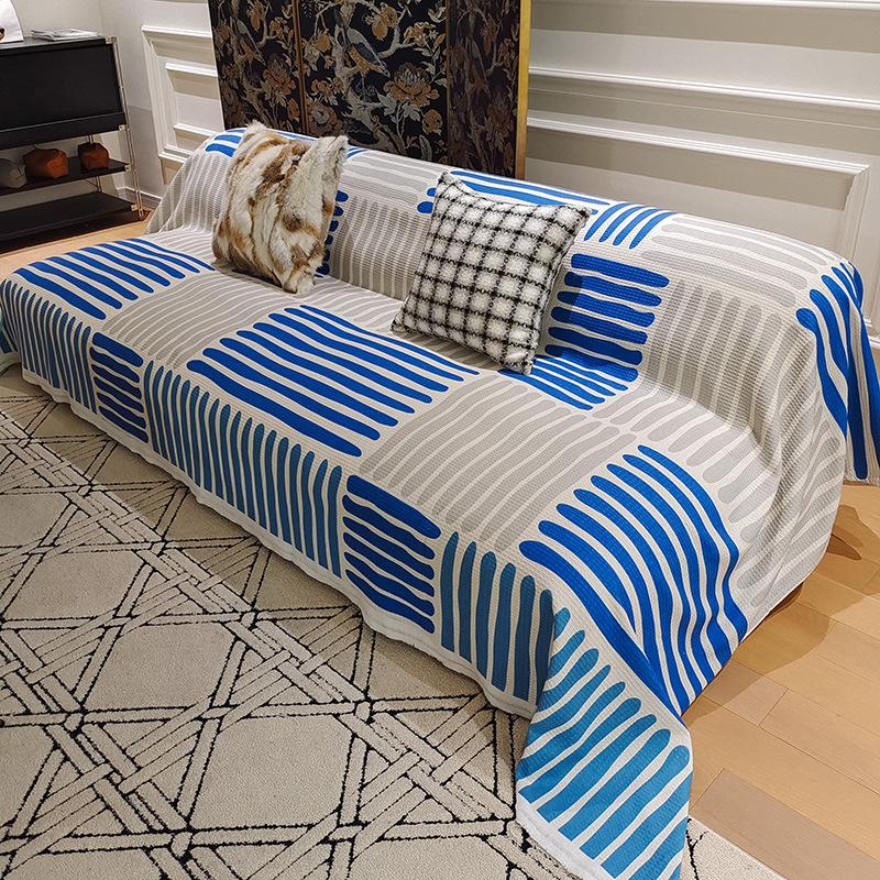 Полотенце для дивана с геометрическим узором — фото 19