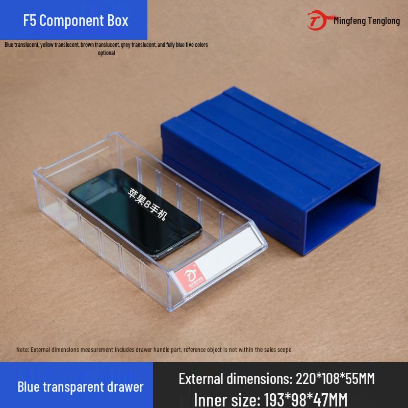 Desktop Drawer-Type Organizer Box, Thickened Storage Cabinet for Components and LEGO Bricks