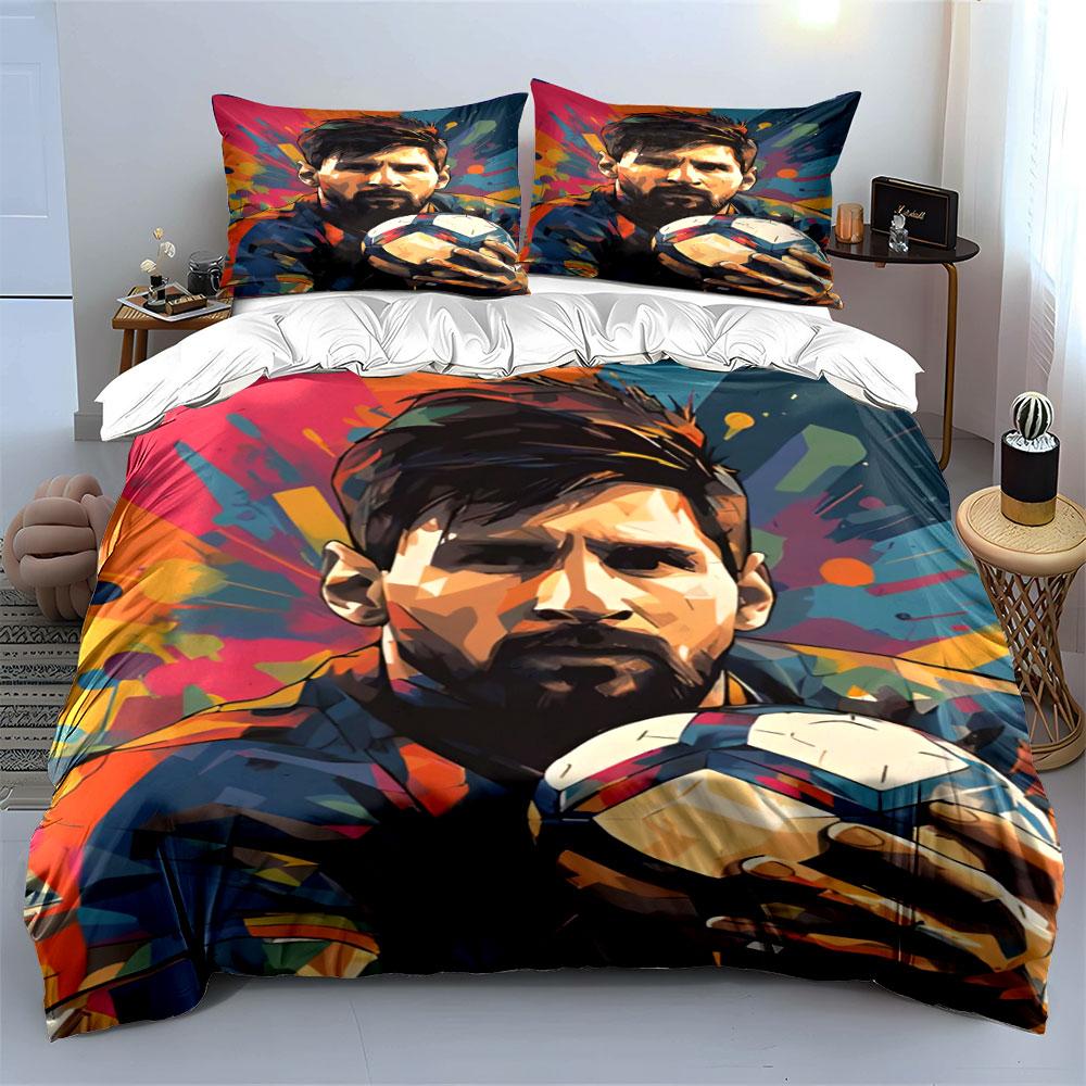 Colorful abstract football theme. Bedding sets Duvet cover sets Duvet covers Pillowcases(1 * Duvet Cover 2 * Pillowcases without duvet insert)