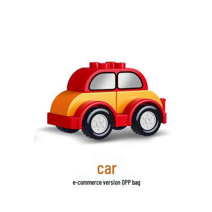 Versatile Engineering Car Toy: Suitable with LEGO Large Bricks, Encourages Creativity and Learning In Children, Ideal for Small Gifts.