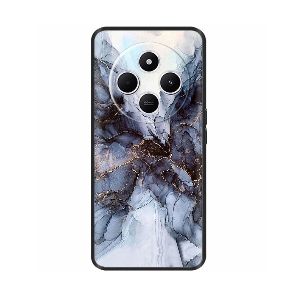 Shockproof Funda For Xiaomi Redmi A4 5G Case 6.88" Soft TPU Silicone Phone Cover For RedmiA4 2024 A 4 Capas Printed Heart Flower