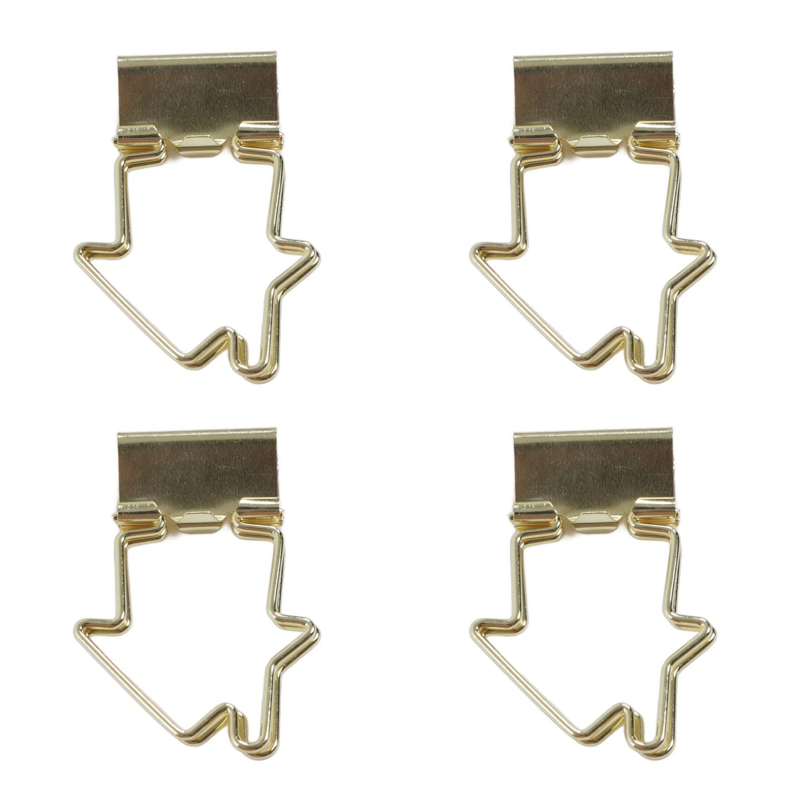 

15 шт. зажимов для бумаги, металлическая коробка, длинный хвост, офисный зажим для хранения файлов «ласточкин хвост», золотая кошка