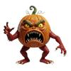 Pumpkin Evil Figurine Spooky Resin Halloween Tabletop Decoration for Home Office Desk Decor Halloween Party Supplies