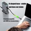 660W 8-Port Schnellladestation USB C PD100W Port für Laptops, Telefone, Tablets, Geräte Europäische Stecker Wandladegerät