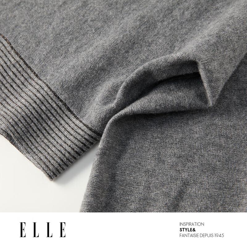 ELLE Women's Lambswool Off-Shoulder Knit Sweater