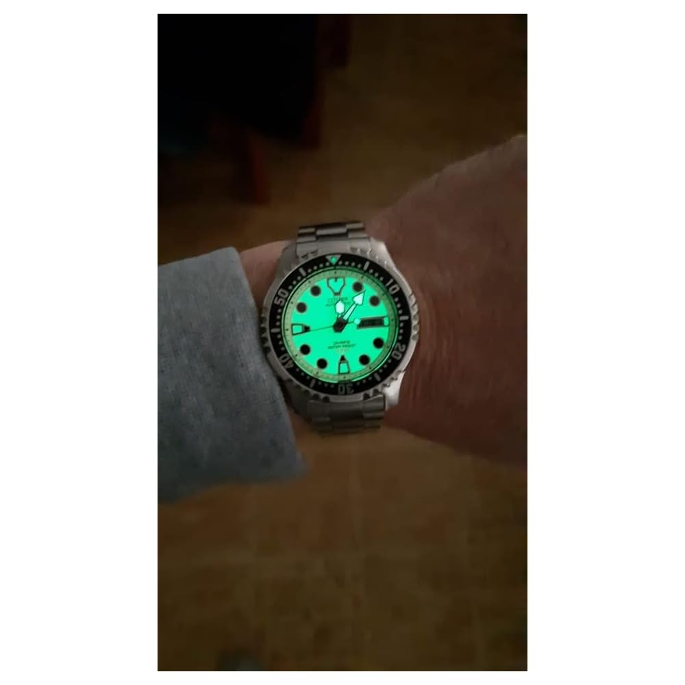 Citizen Promaster NY0040-50W Automatic Diver's Watch 200m Water Resistant Men's Stainless Steel Luminous