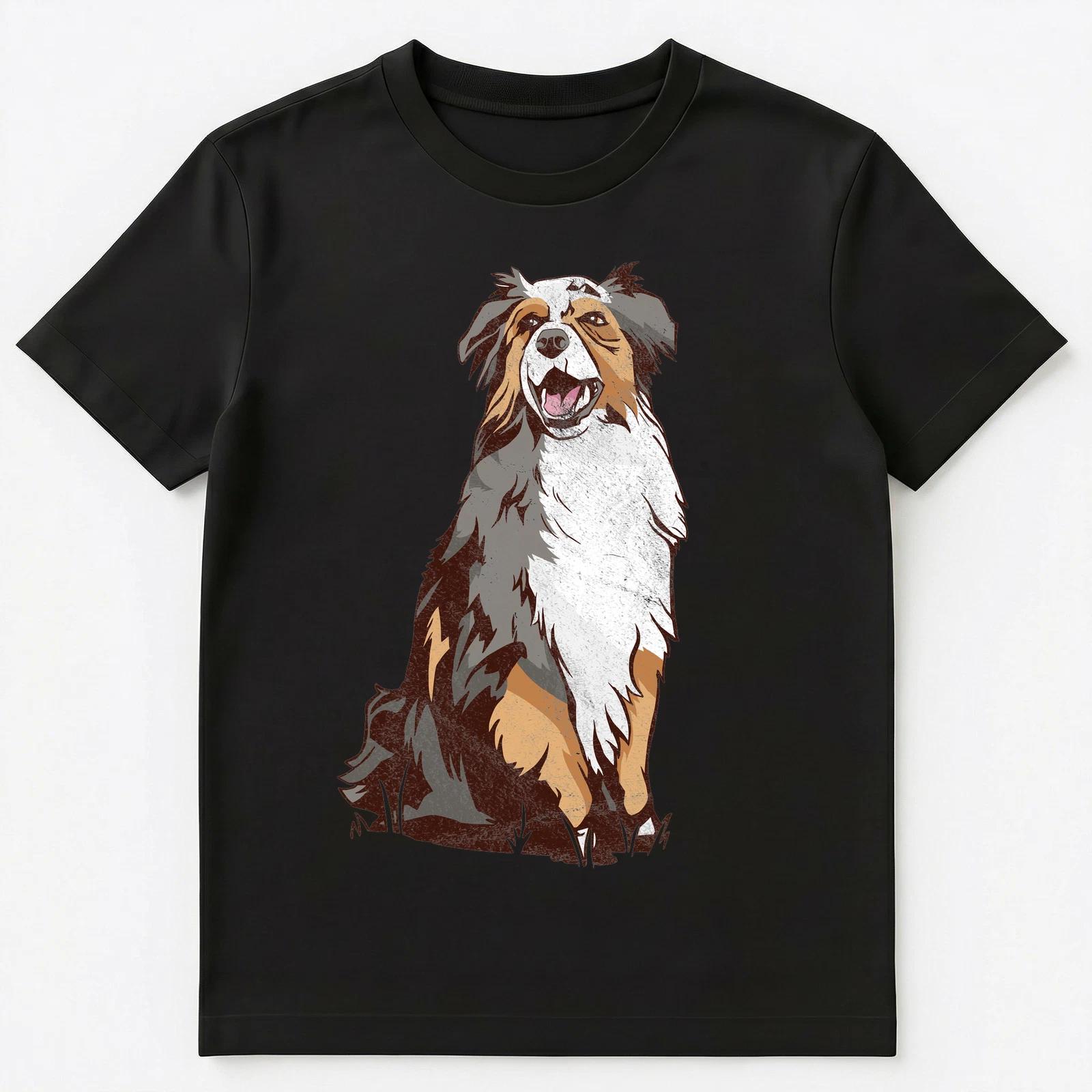 Beautiful Australian Shepherd Dog Breed Graphic Unisex T-Shirt M