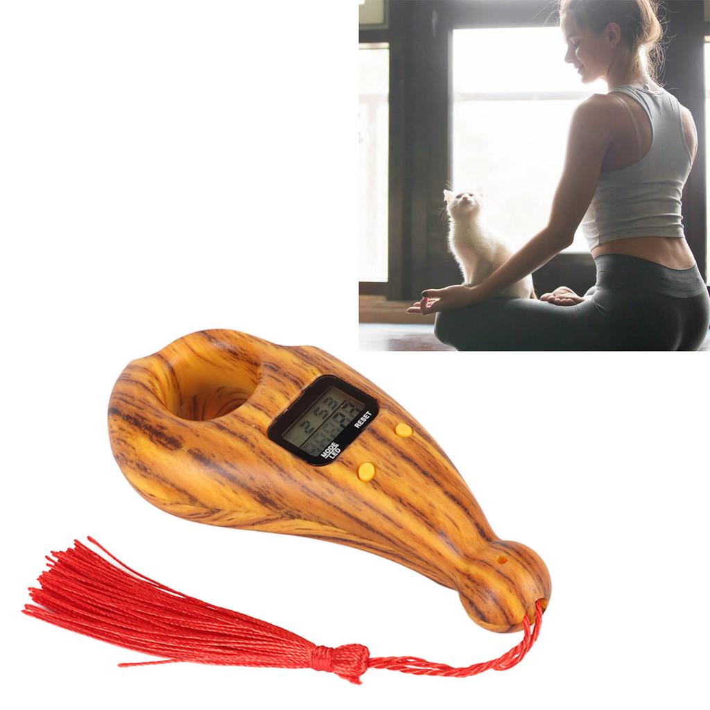 Contatore Digitale di Perline Funzione Reset Spegnimento Automatico Frangia Rossa Portatile Compatto Tasbih Digitale per la Preghiera Islamico Musulmano