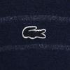 LACOSTE Border Pattern Long sleeve knit Zip jacket M Navy Men's Used
