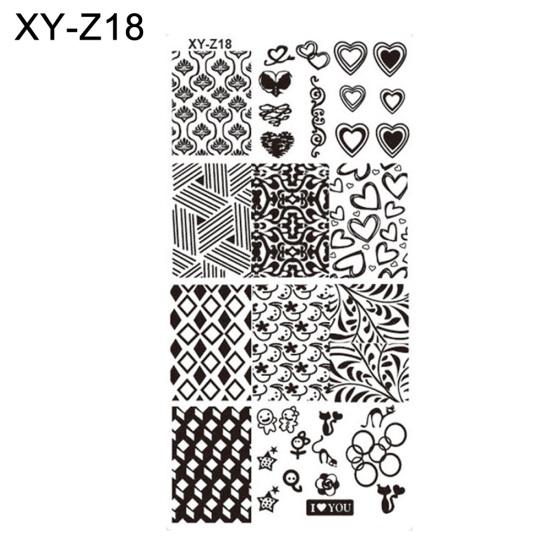 DIY vánoční styl nail art razítko šablona šablony razítka na manikúru