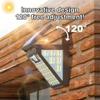 LED Motion Sensor Wall Lamp Solar Light Outdoor Garden Light 3 Lighting Modes Solar Fence Light Waterproof Solar Patio Lamp